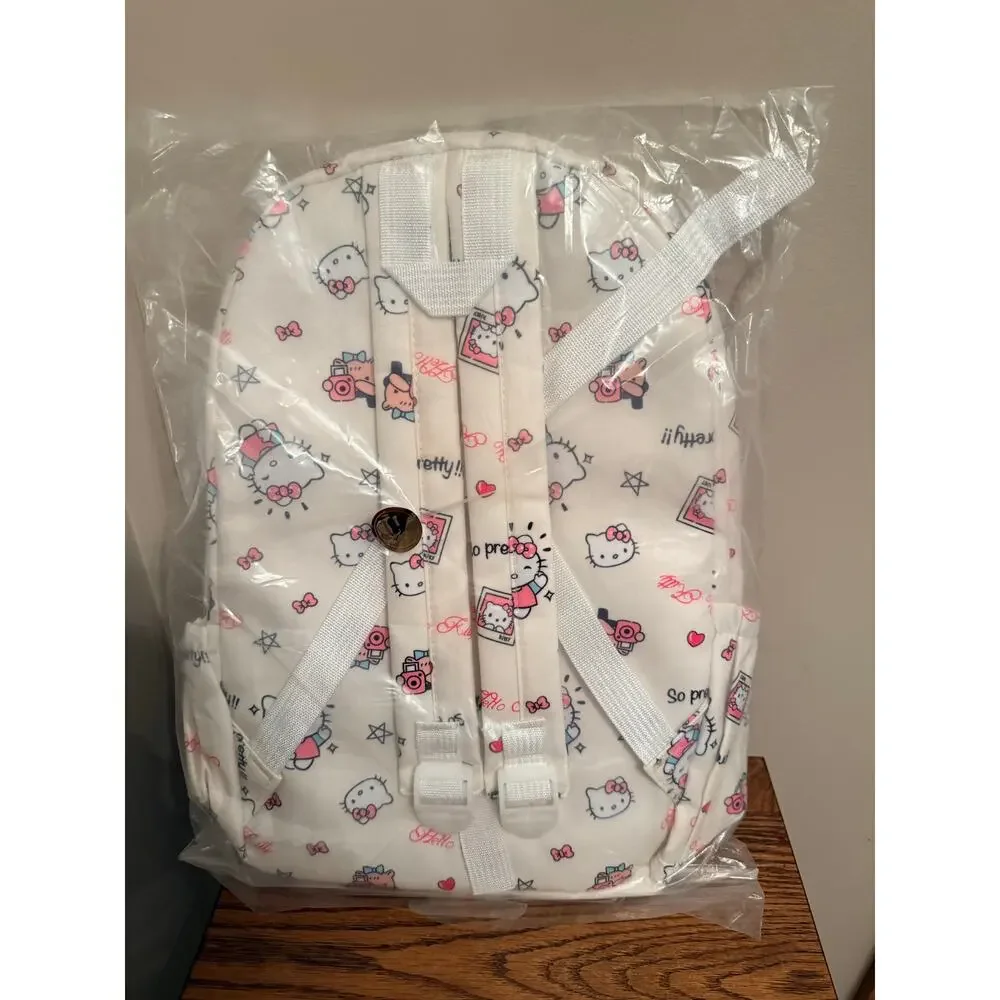 Hello Kitty Full Print Casual Backpack, Summer Lightweight Book Bag, NWOT